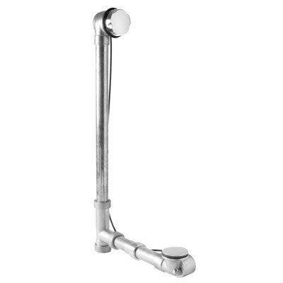 Bath Waste & Overflow 17 Gauge Solid Brass For Cable Driven Pop-Up Drain. Trim Polished Nickel