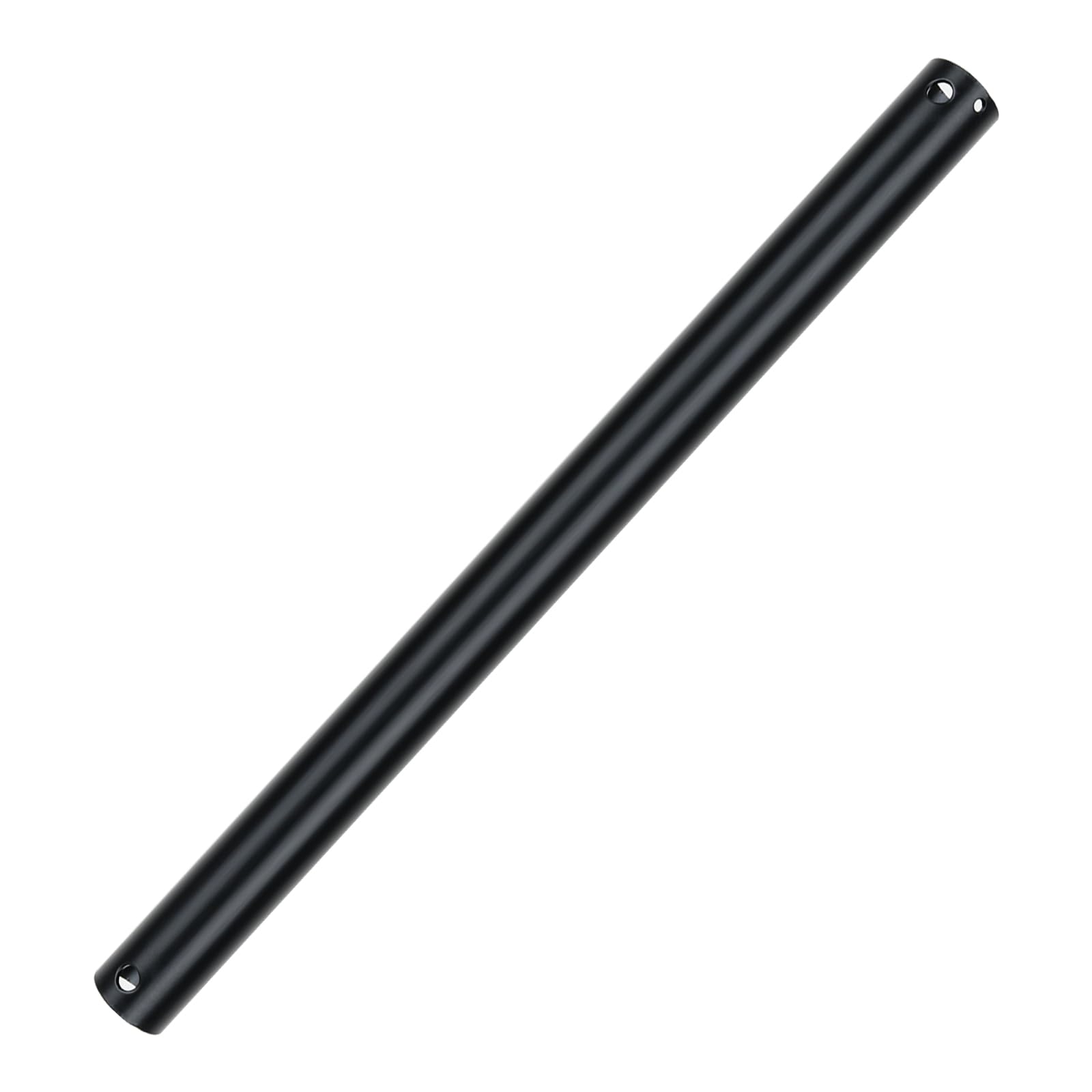 18 Inch Downrods for Ceiling Fans, Dia 1'' Ceiling Fan Extension Downrod in Matte Black, Unthreaded Ceiling Fan Extension Rod for Improved Airflow(Only Fans Boom, No Thread No Cord)