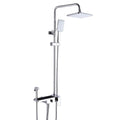 Bathroom Shower System Set with Hand Sprayer and Bidet Sprayer 4 Functions Rainfall Shower Faucet Fixture Wall Mount, Chrome Finish