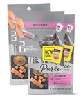 Pu~re Balance Salmon Puree Gourmet Cat Treats, 8 Total Tubes – (2 Packs of 4 Count), 0.5 oz Each