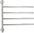 Towing Warmers Bathroom Wall Stainless Steel Electric 555 x 540 mm 180 ° Rotating Towel Rail Radiator Warm Clothing and Towel