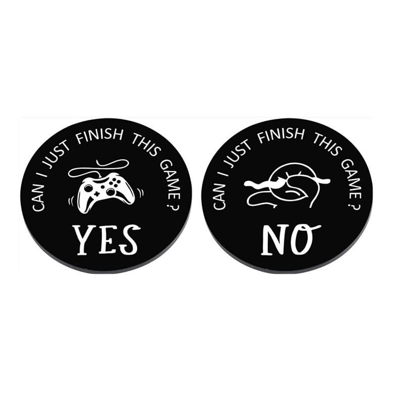 2Pcs Black Decision Coins Double Sided Decision Stamps Funny Gifts for Teen Girls Boys Novelty Couple Gifts Christmas Birthday Gifts Stocking Stuffers for Boyfriend Girlfriend, Novelty and Gag Toys