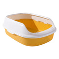High-Sided Anti-Splash Cat Litter Box - Open Top Kitty Litter Pan with Detachable Sand Box for Indoor Cats - Premium Kitten Toilet Tray