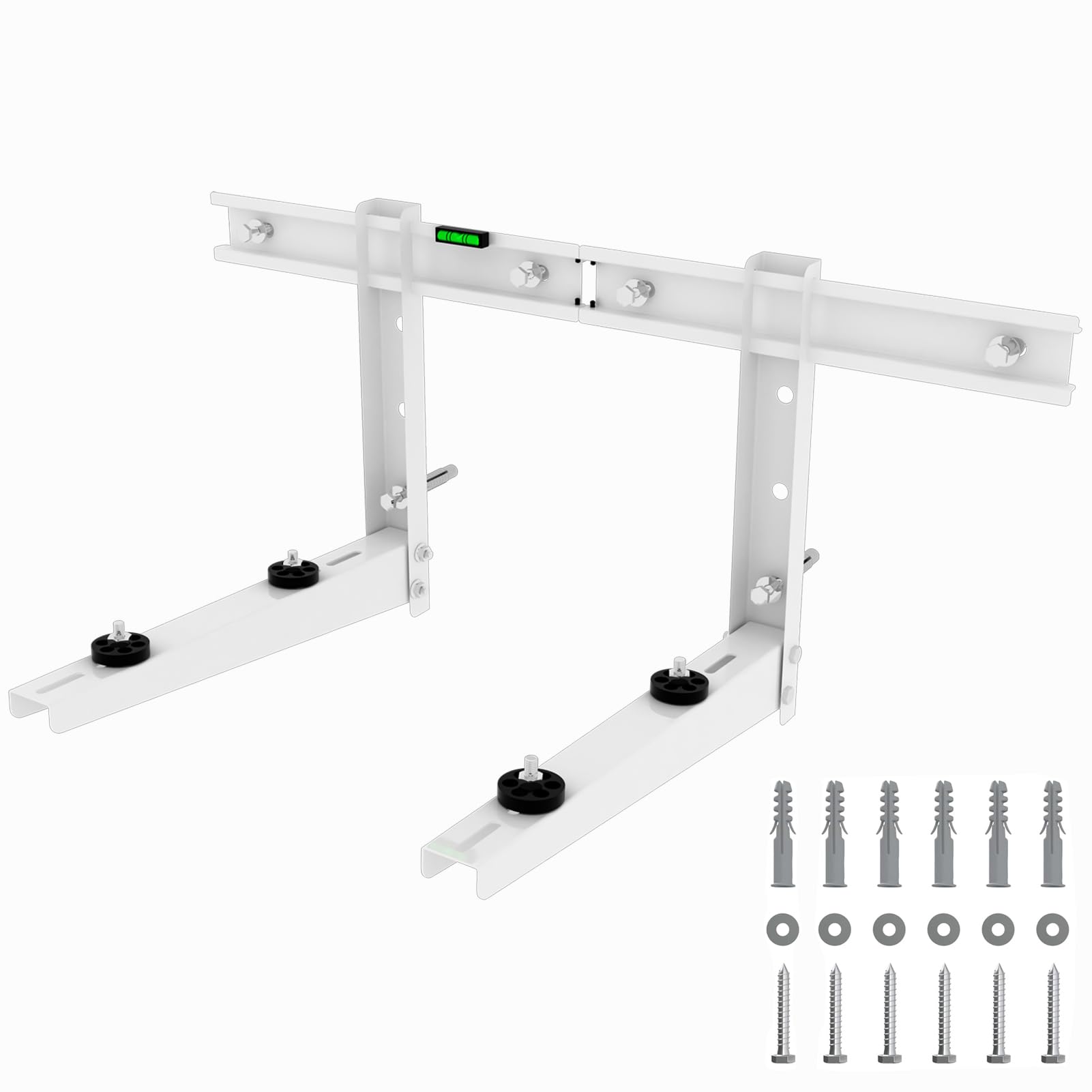 Mini Split Wall Mounting Bracket for 9000 Btu to 18000 Btu Outdoor Ductless Mini Split Air Conditioner AC Heat Pump System, Heavy Duty AC Support Bracket for Outside, Hold Up to 330 lbs
