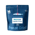 Matroospet Freeze Dried Raw 100% Natural Single Ingredient Capelin Dog and Cat Treats, 3.53 oz | Healthy Weight Control Training | Wild Caught, High Protein, Gluten Free, Grain Free