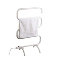 Bathroom Towel Drying Rack,Electric Stainless Steel Wall Mounted Electric Heated Towel Rack Warmer with Shelf Built in Thermostat, Plug in