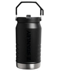 Stanley IceFlow 2.0 Flip Straw Jug with Handle 64 oz | Twist On Lid and Flip Up Straw | Leakproof for Travel and Sports | Insulated Stainless Steel | BPA-Free | Black 2.0