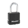 Master Lock Magnum Heavy Duty Outdoor Padlock with Key, Weather Resistant Body and Cut Safe Shackle Make Lock Perfect for Fences, Gates, Sheds, M115XKADLF, Black