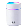 Portable Colorful Cool Mini Humidifier, USB Personal Desktop Humidifier,. Perfect for Bedroom, Office & Car(300ml, White)