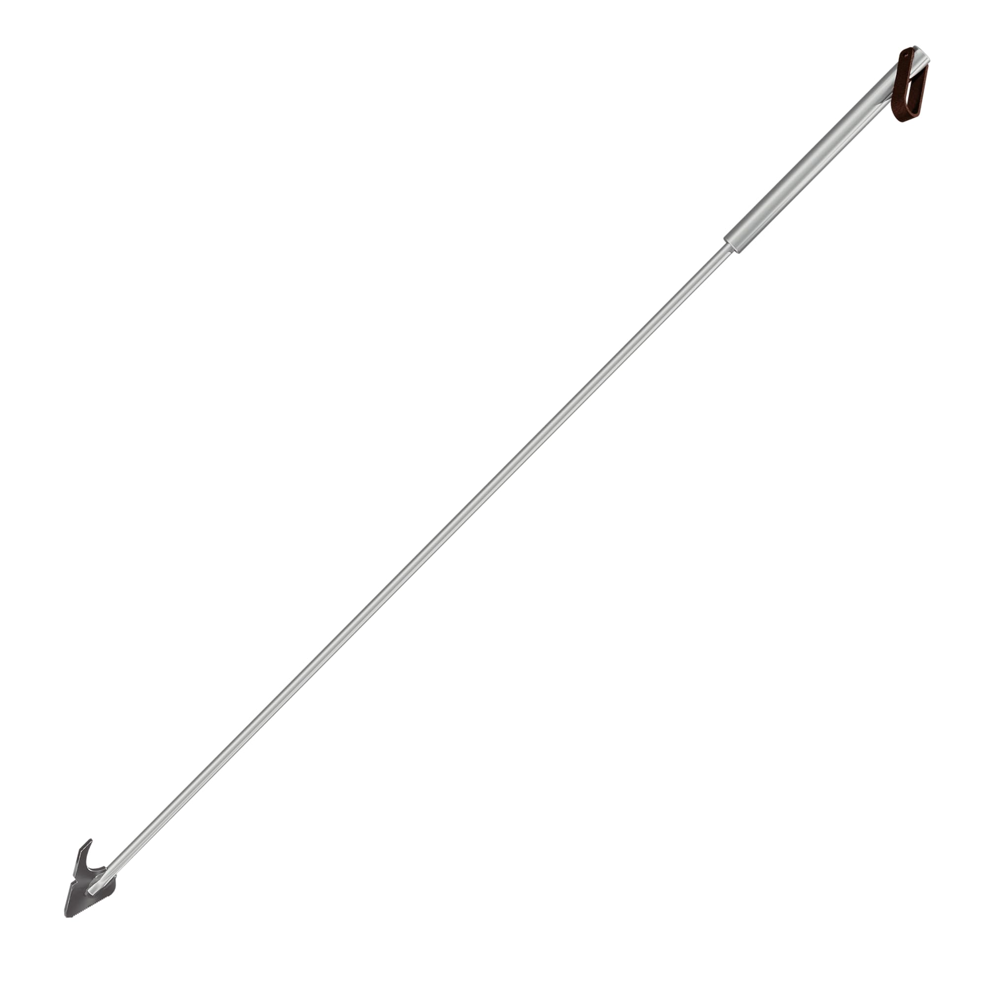 Breeo 40" Fire Pit Poker - Heavy-Duty Stainless Steel Outdoor Campfire Tool - Laser Welded Fireplace Stick with Leather Loop - Durable Camping & Fire Pit Equipment for Log Control & Grilling