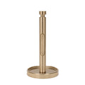 Ivilon Countertop Paper Towel Holder - Weighted Heavy Duty Steel Stand with Non-Slip Base for a Steady One-Handed One Sheet Tear - Fits All Rolls - Warm Gold