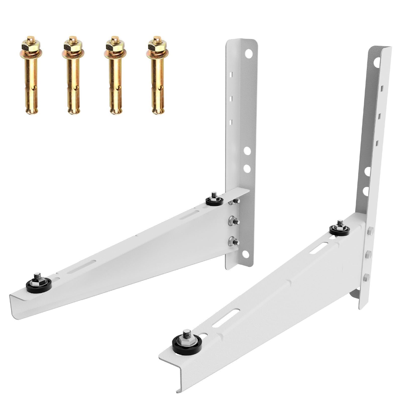 Outdoor Mini Split Wall Mounting Bracket for 9000 Btu to 18000 Btu Ductless Mini Split Air Conditioner AC Heat Pump Systems, Heavy Duty AC Support Bracket for Outside, Holds Up to 330lbs