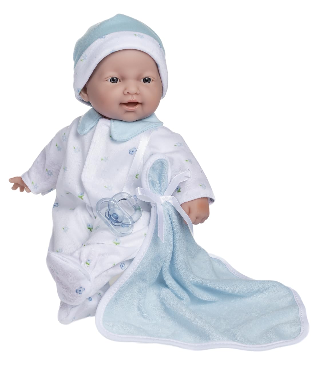 JC Toys La Baby Caucasian Baby Doll Set – 11 Inch Soft Body Doll with Accessories Including a Removable Blue Outfit – Small Baby Doll Toy for Children 12 Months and Older