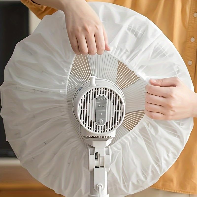1PC All - Season Electric Fan Dust Cover, Universal Model for Home and Office, Easy - to - Use Dust Protection, White