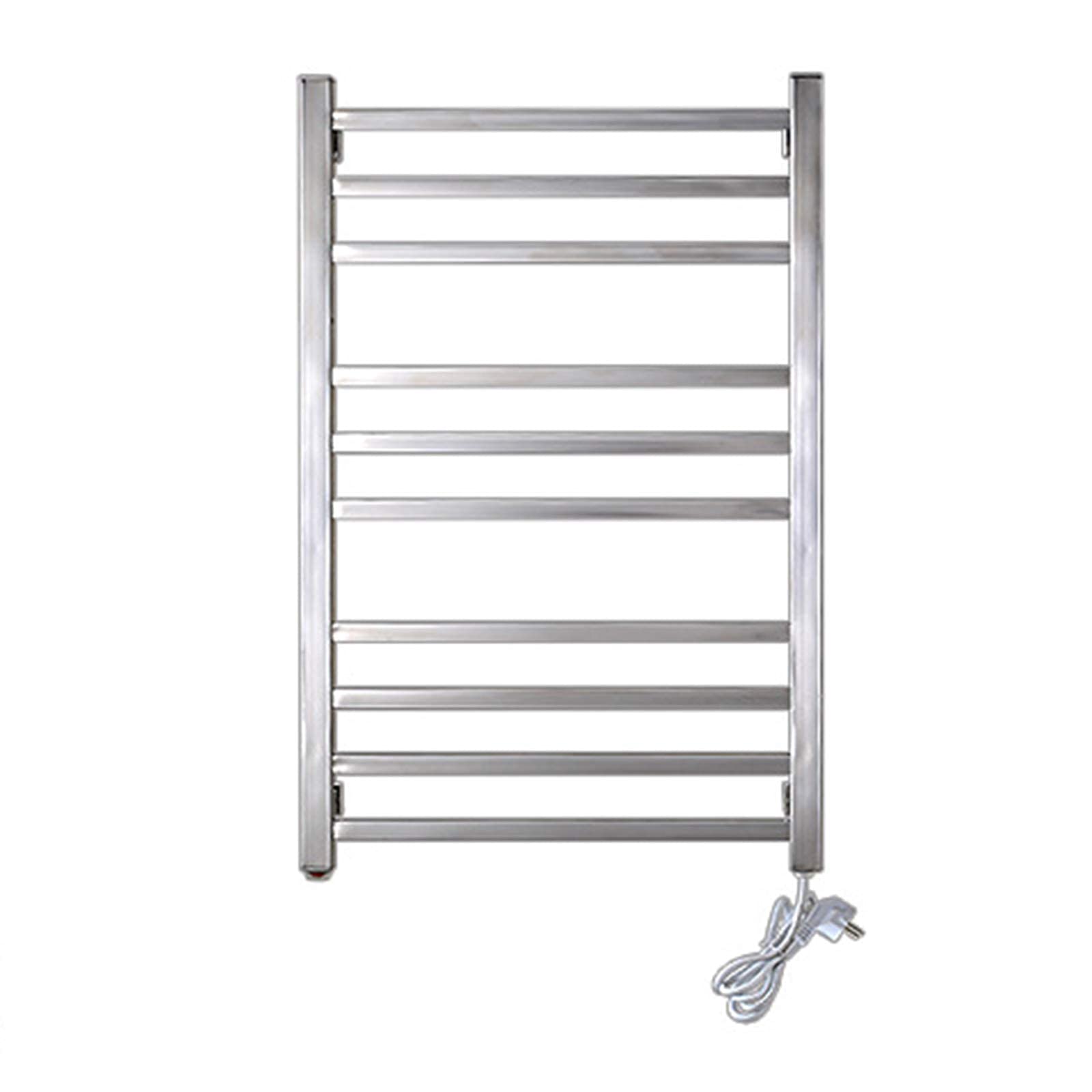 APUM Heated Towel Rack, Electric Wall Mounted Towel Warmer Rail Heated Rack 304 Stainless Steel Towel Warmer Rack for Bathroom,Electric Towel Warmer (Square Tube Plug in)