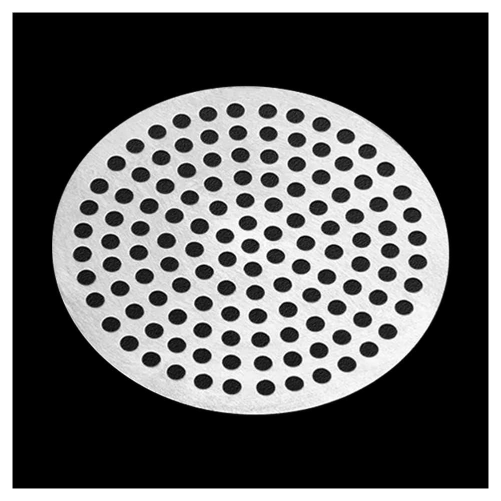 Queenbox 3.5in Stainless Steel Shower Drain Hair Catcher, Flat Round Bathtub Filter Trap Stopper for Bathroom Floor Screen Protector, Silver
