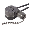Ceiling Fan Light Switch ZE-109m Metal Pull Chain Switch,Two Wire Fan Switch For Ceiling Fan Light Fixture Replacement Parts- Gun Color