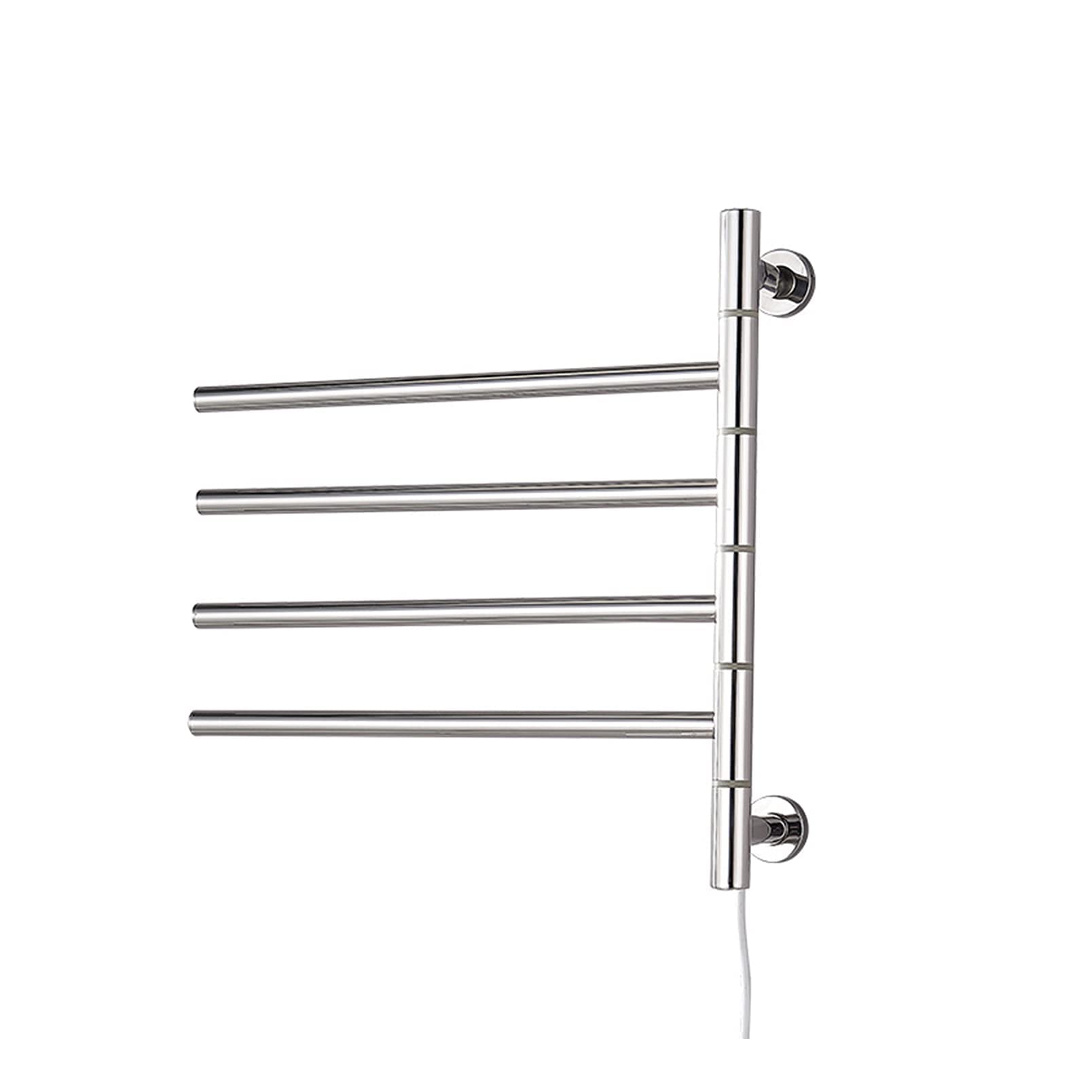 APUM Towel Warmers for Bathroom Wall Mounted, Polished Stainless Steel Hardwired and Plug Timer Towel Heater Rail Energy Saving Bath Shower 51W