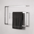 Stainless Steel Towel Warmer, Electric Heated Towel Rack Hot Towel Rail with Square Bars for Bathroom Kitchen Hotel 800 × 600 × 115mm