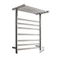 LUNEZY Electric Heated Towel Rack, Stainless Steel Electric Heated Towel Warmer, Towel Rail, Bathroom Radia