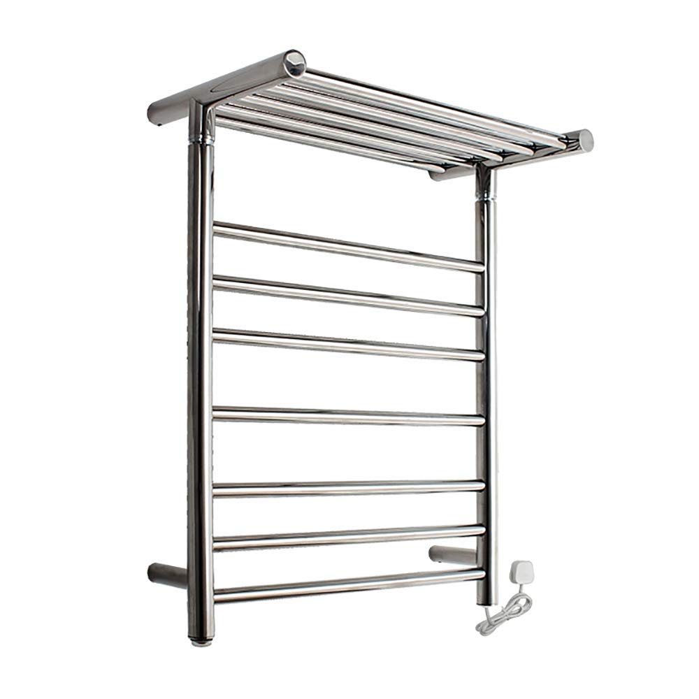 LUNEZY Electric Heated Towel Rack, Stainless Steel Electric Heated Towel Warmer, Towel Rail, Bathroom Radia