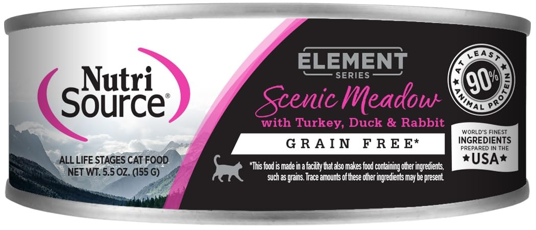 NutriSource Element Series Wet Cat Food, Scenic Meadow, 5.5 Ounce (Pack of 12)