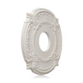 EIFHYT 2 Pack White Home Lighting Ceiling Medallions Molded Plastic, 13" OD x 3-1/2"ID x 3/4" P