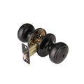 Matte Black Door Knobs,Interior Door Knob with Lock,Coastal Style Door knob for Privacy and Bedroom (Bath or Privacy)