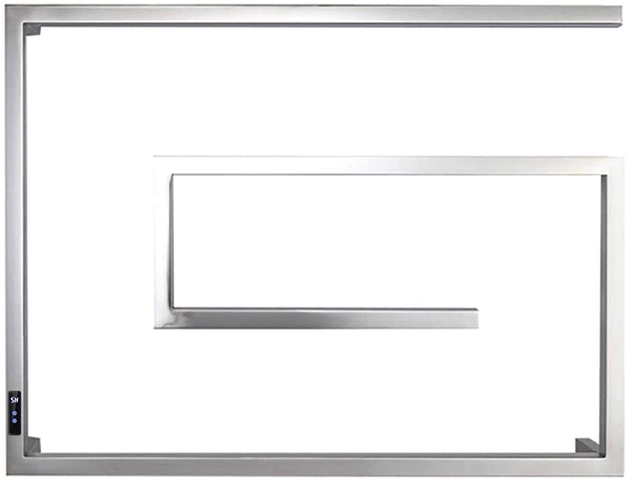 Heated Towel Rail Rails Towel Warmer and Drying Rack, Heated Towel Rack with 1-8H Timer, Adjustable Temperature, Modern Wall Mount 4 Bars Electric Heated Towel Rail for Bathroom