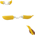 The Nanachaku, Banana Nunchucks, Novelty Toys & Amusements?3D Printable Banana Nunchaku Toys, Transforming Banana with Flexible Chain Link, Durable Reusable Novelty Desk Decor Gift (Yellow, 2pcs)