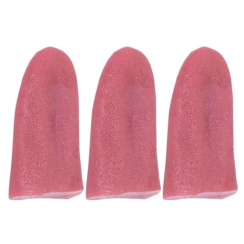 Veemoon 3PCS Fake Tongue,False Tongue Trick Accessories for Halloween Carnival Masquerade Novelty Prop - 2.16 * 1.49 * 0.47Inch