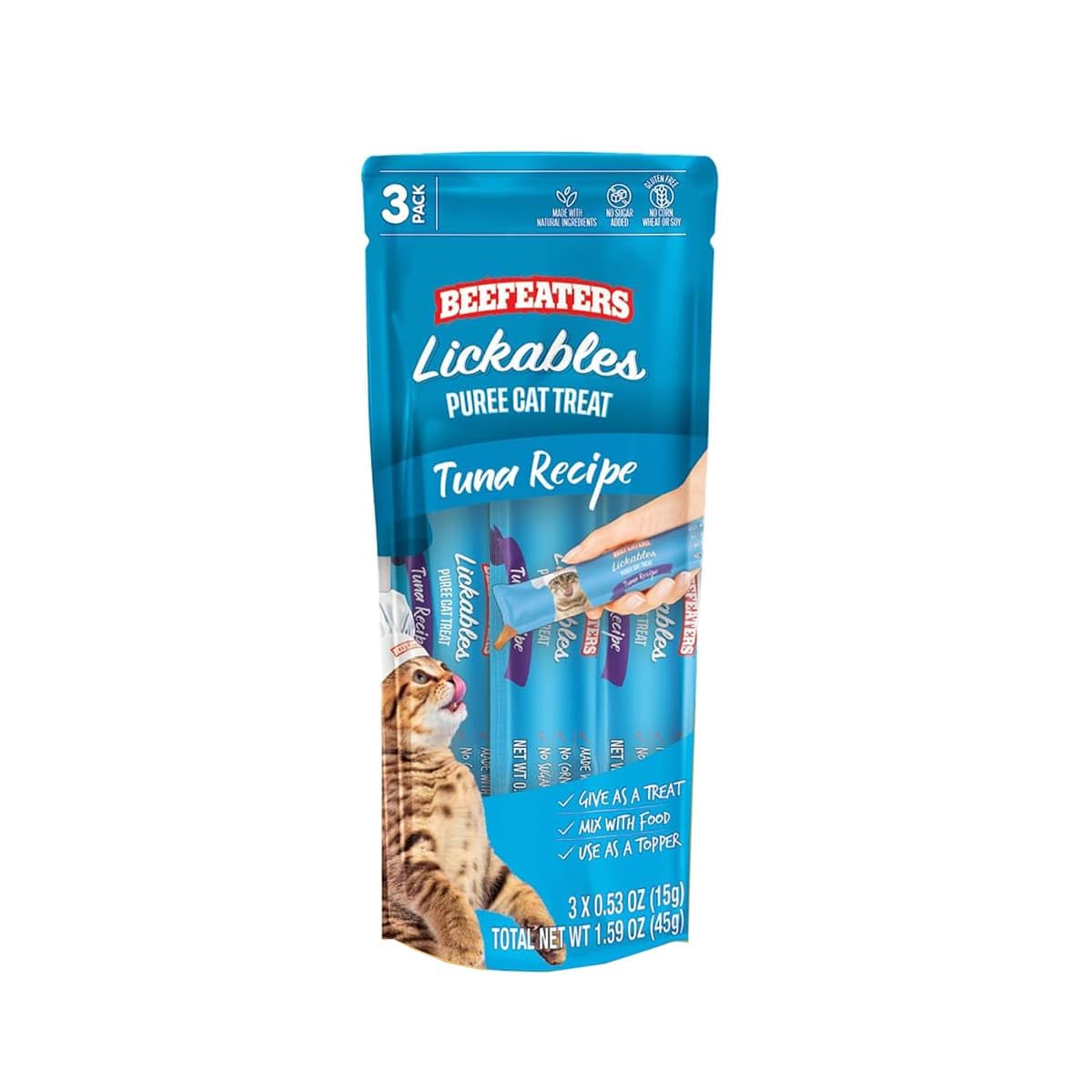 Beefeaters Lickables Tuna Puree Cat Treats 1.59 oz