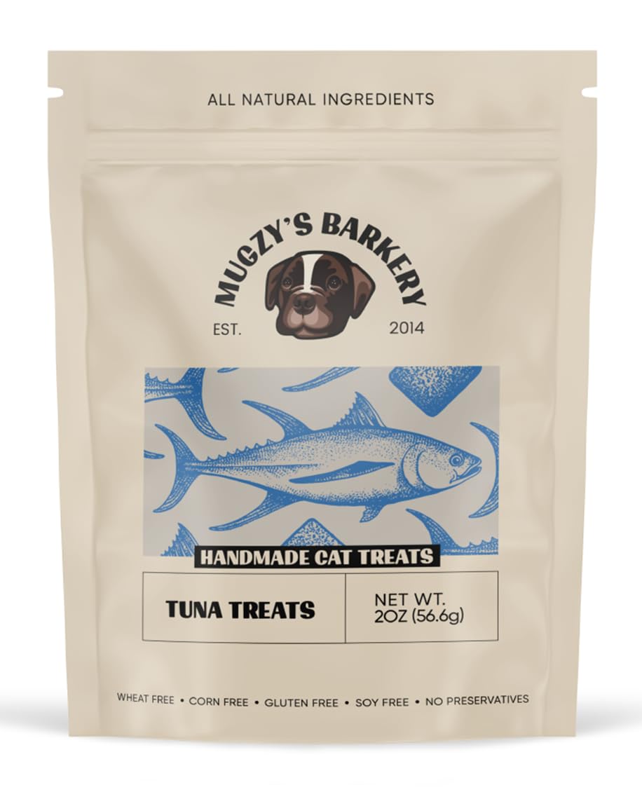 Ahi Tuna Cat Treat, Single Ingredient, Hand Cut, Small Batch Dehydrated, 81% Protein, Wheat Free, Corn Free, Gluten Free, Soy Free, No Additives, No Junk, 100% Ahi Tuna, 2oz