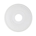 MY MIRONEY White PU Ceiling Medallion Decorative Ceiling Fan Medallion Home Lighting Ceiling Cover Plate, 13 1/5" OD x 3 3/7" ID