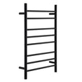 Electric Heated Towel Warmer Rack 8 Bar Wall Mounted Heated Towel Rail 304 Stainless Steel Constant Temperature Bathroom Matte Black Towel Radiator,Hadrwired (Plug in)