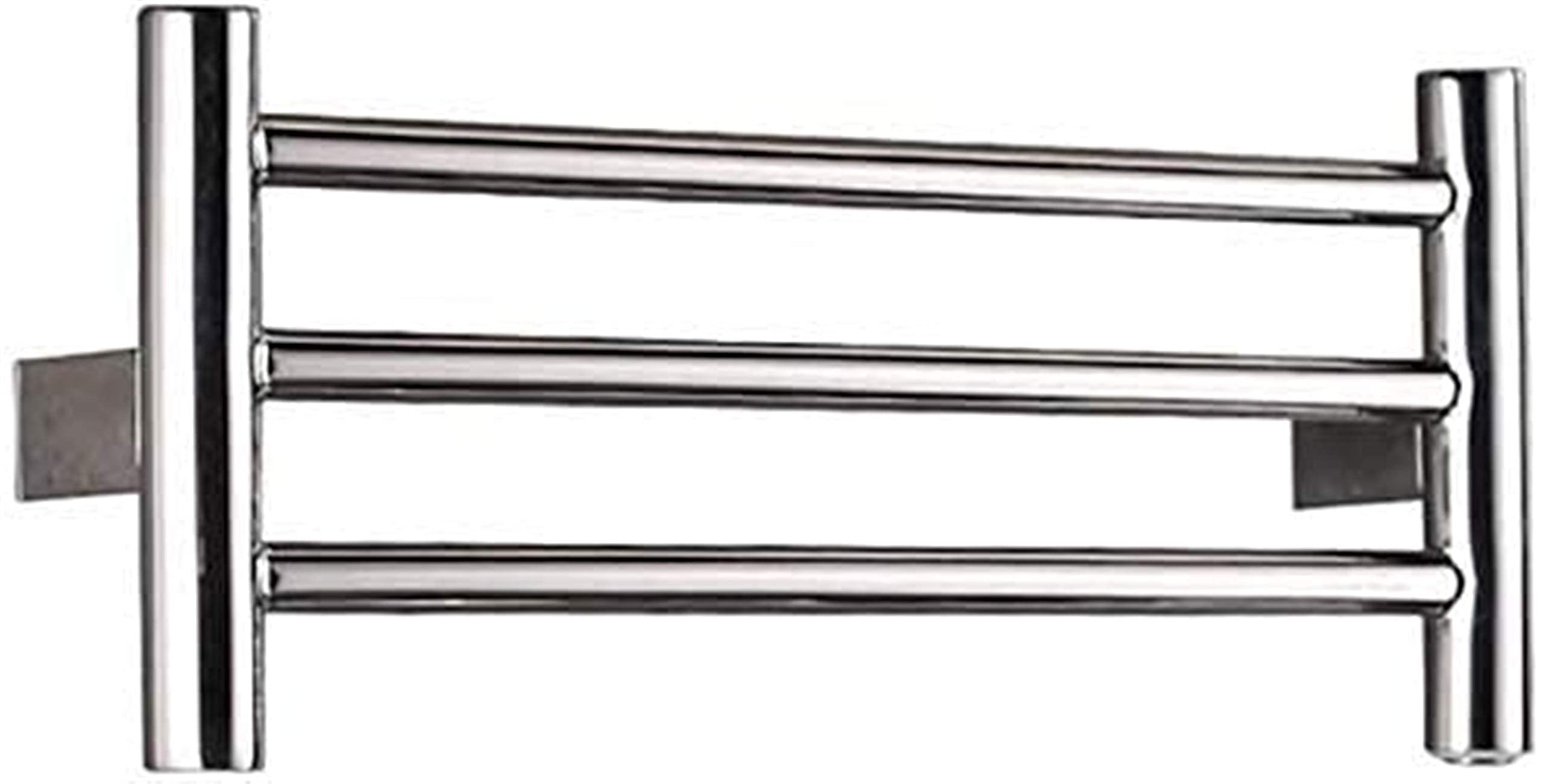 NMDCDH Heated Towel Rail Rails Towel Warmer, Electric Towel Warmer, Electric Towel Rack for Bathroom, Easy to Install, Chrome, 3Bar, 7.9 X 17.7Inches (Size : HardWire)