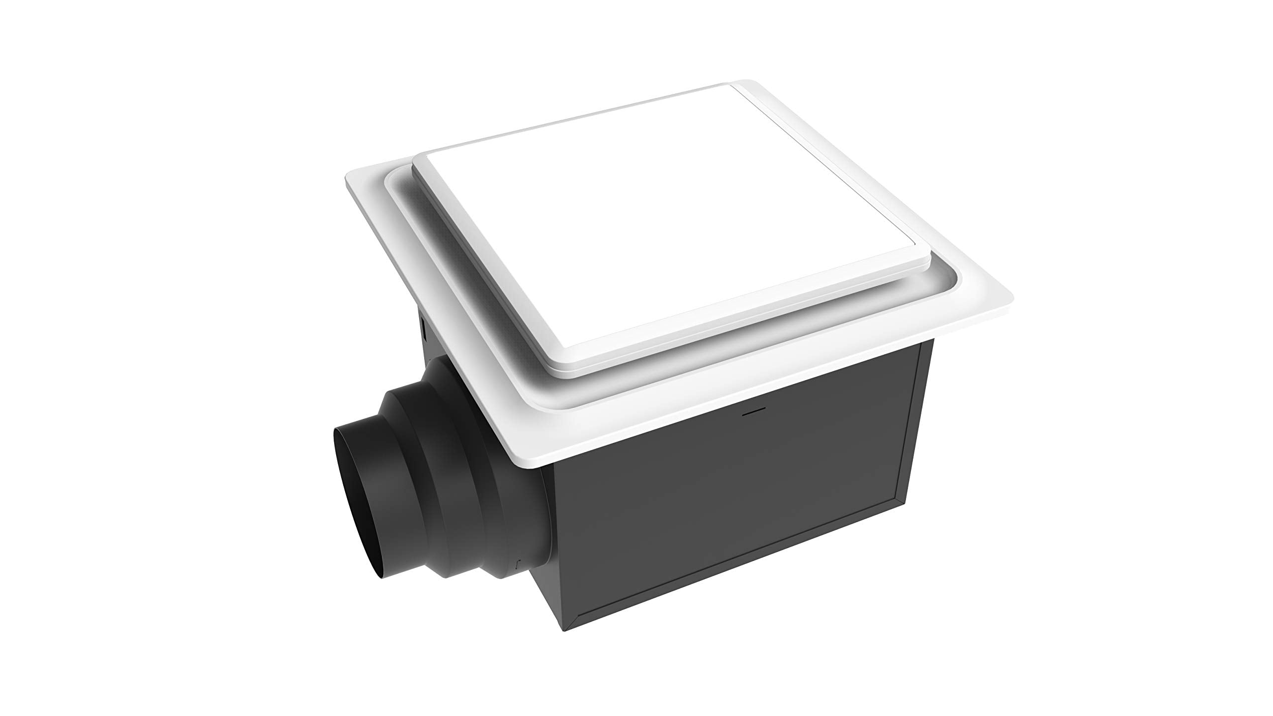 Aero Pure ABF110 L5 W ABF110L5 Ceiling Mount 110 CFM Quiet Bathroom Ventilation Fan w/LED Light/Nightlight, Energy Star Certified, White