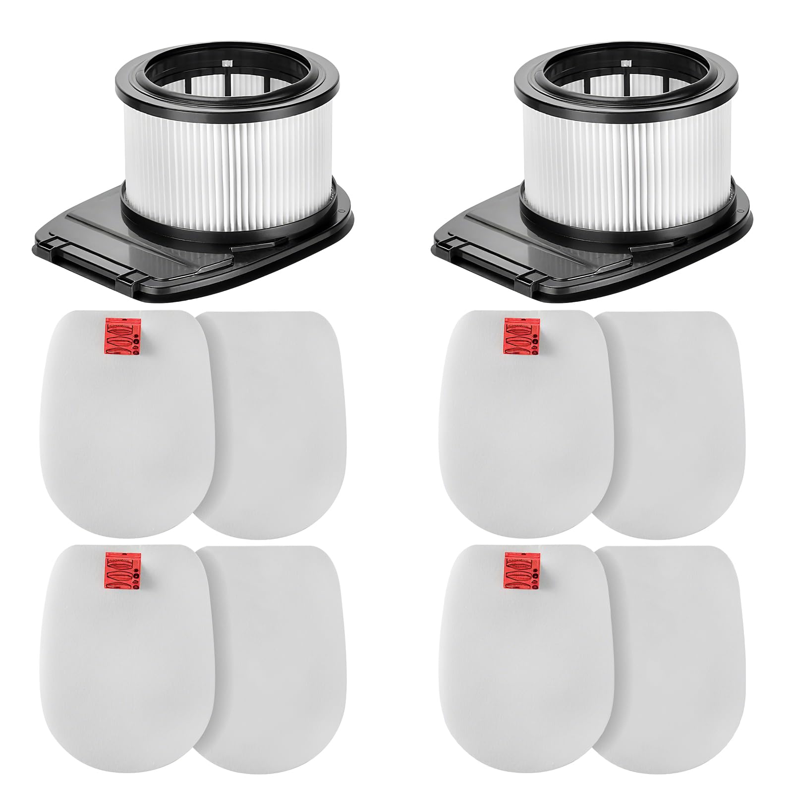 2 Pack HEPA + 4 Pack Foam & Felt Filter Replacement for Shark IZ662H IZ640H IZ631H WZ531H IZ682H Vertex Pro Lightweight Cordless Stick Vacuum | Replace Part XHFIZ500 & XFFKIZ600