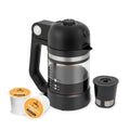 VINCI Micro Café Smallest Single-Serve Glass Coffee Brewer | Compatible with K-Cups, Pods & Ground Coffee | Enclosed & Circle Flow Brewing for Hotter, Richer Flavor | Brews 4oz to 20oz (Black)