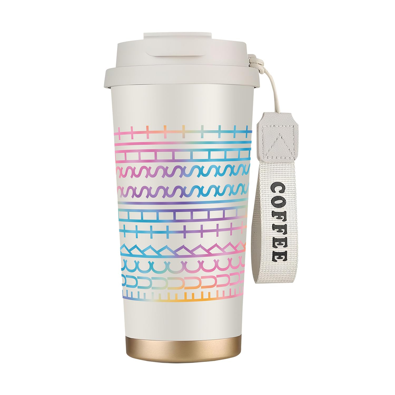 Funny Hidden Message Coffee Mug, 18 oz Insulated Mug, F This S Coffee Cup, Gift for Coworkers & Work Besties, Coffee Lover Gift for Friends - Family Prank Gag Christmas White Elephant Gifts for Adults