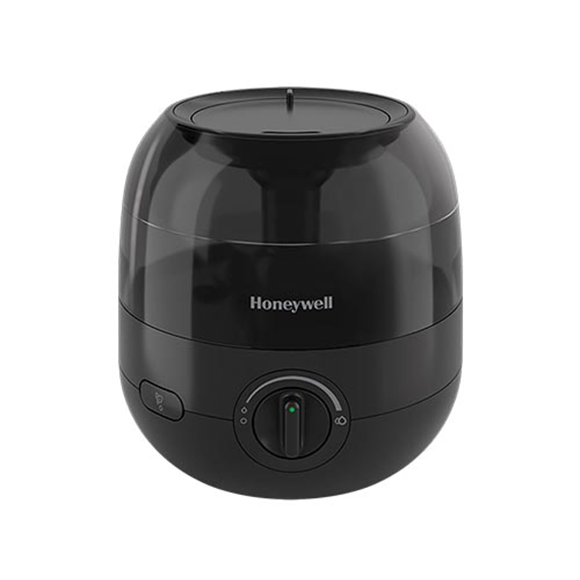 Honeywell Small Compact Ultrasonic Mini Cool Mist Humidifier with Adjustable Mist Control and Essential Oil Tray for Indoor Humidity, Black