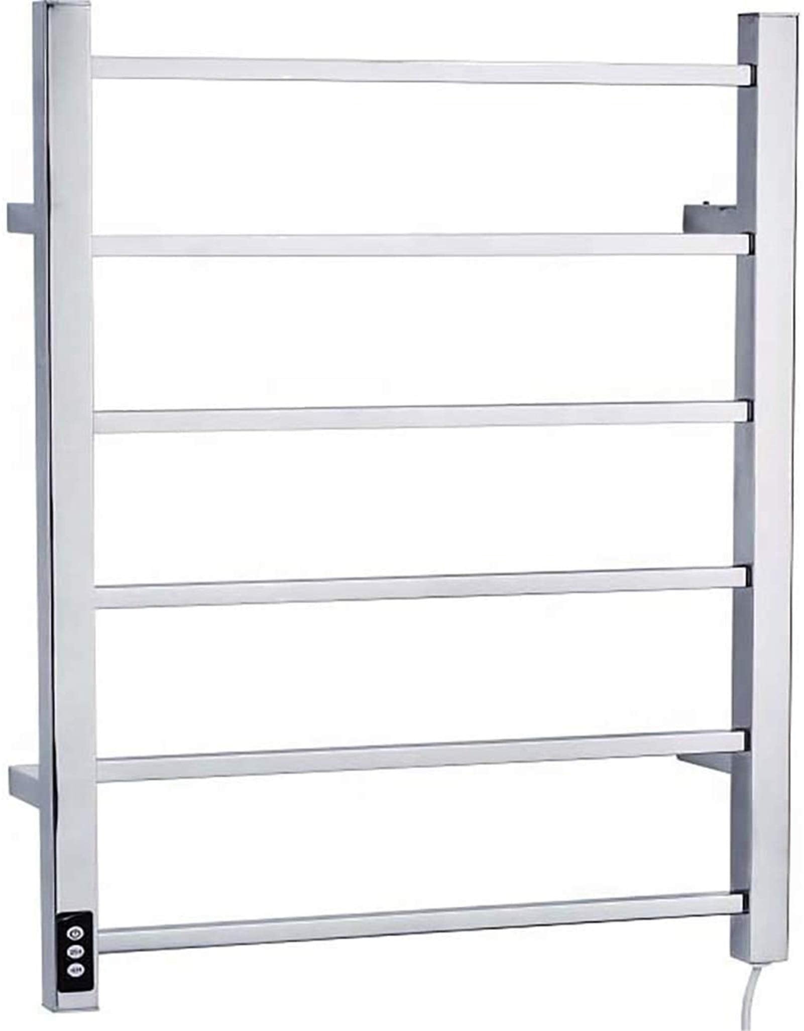 Heated Towel Rack, Electric Towel Warmer Wall-Mounted Stainless Steel Heated Ip56 Waterproof Towel Drying Bar for Bathroom, Sauna