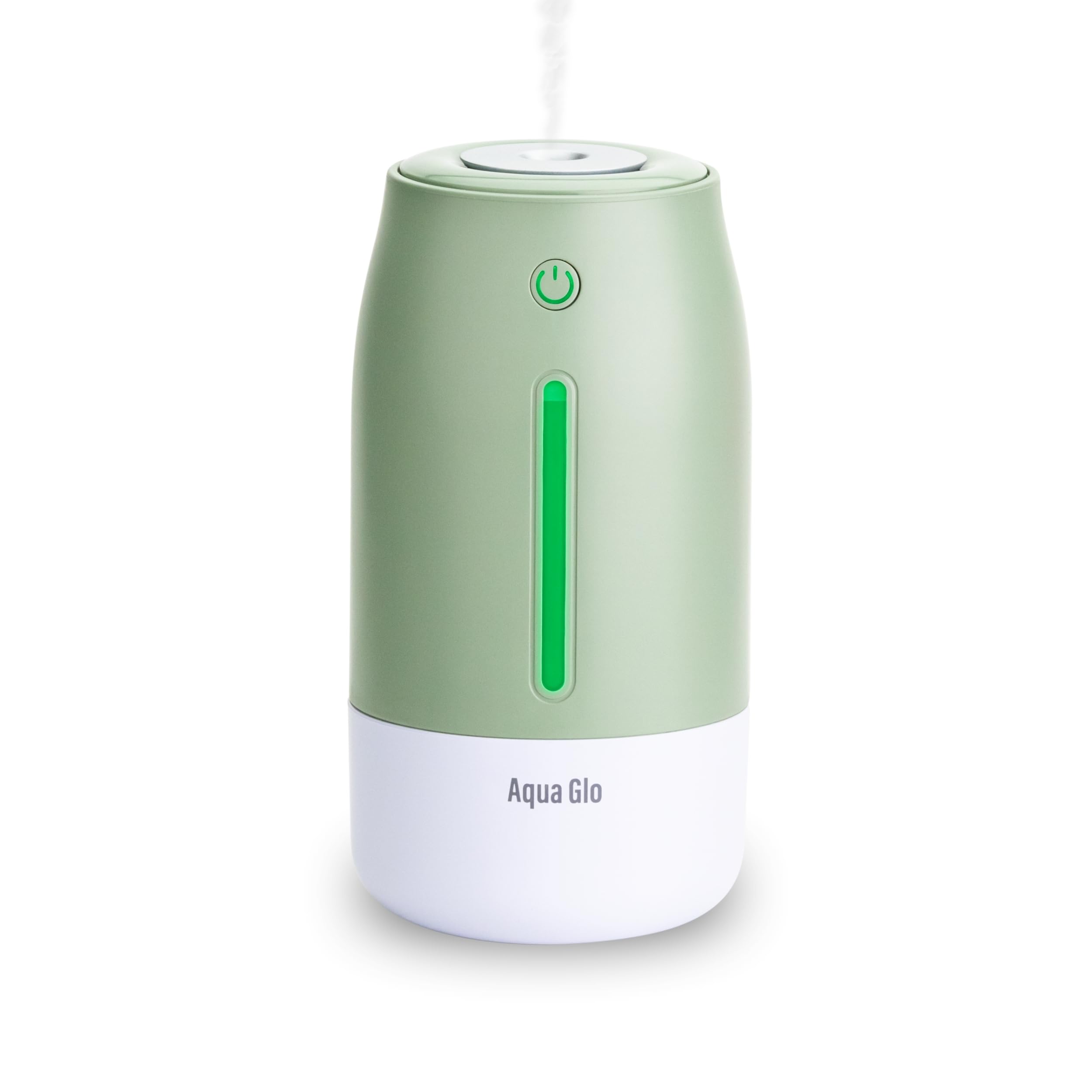 Aqua Glo Personal, Portable Humidifiers for Bedroom – Ultrasonic Cool Mist Humidifier with Built In Rechargeable Battery. Air Humidifier for Baby, Plants, Home, Office, Travel. Mint Green