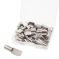 Shelf Pegs, 50 Pcs Shelf Pins, 5mm Shelf Support Pegs, Nickel Plated Cabinet Shelf Pegs Holders, Shelf Bracket Pegs for Kitchen Bookcase Shelf Shelves Cabinet Furniture Closet Shelf Pins Support