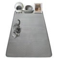 XXL Silicone Cat Litter Mat, 50"x35"(127cmx89cm) Extra Litter Box for Floors, Non-Slip Litter Trapping Mat to Prevent Tracking, Easy to Clean Kitty Litter Catcher Mat, Durable, Dark Gray