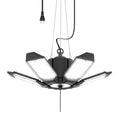 toberich Plug in Garage Light, 180W 18000LM Linkable LED Shop Light w/Pull String and 9.84ft Power Cord, 6500K Work Lights for Garage, Workshop, Utility Room (Built-in Outlet)