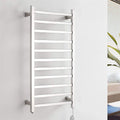 Heated Towel Rail Rails Towel Warmer, Electric Heated Towel Rack, Square Stainless Steel Towel Drying Rack with 11 Bars, Wall Mounted Polished Towel Warmers for Bathroom (Size : Pl