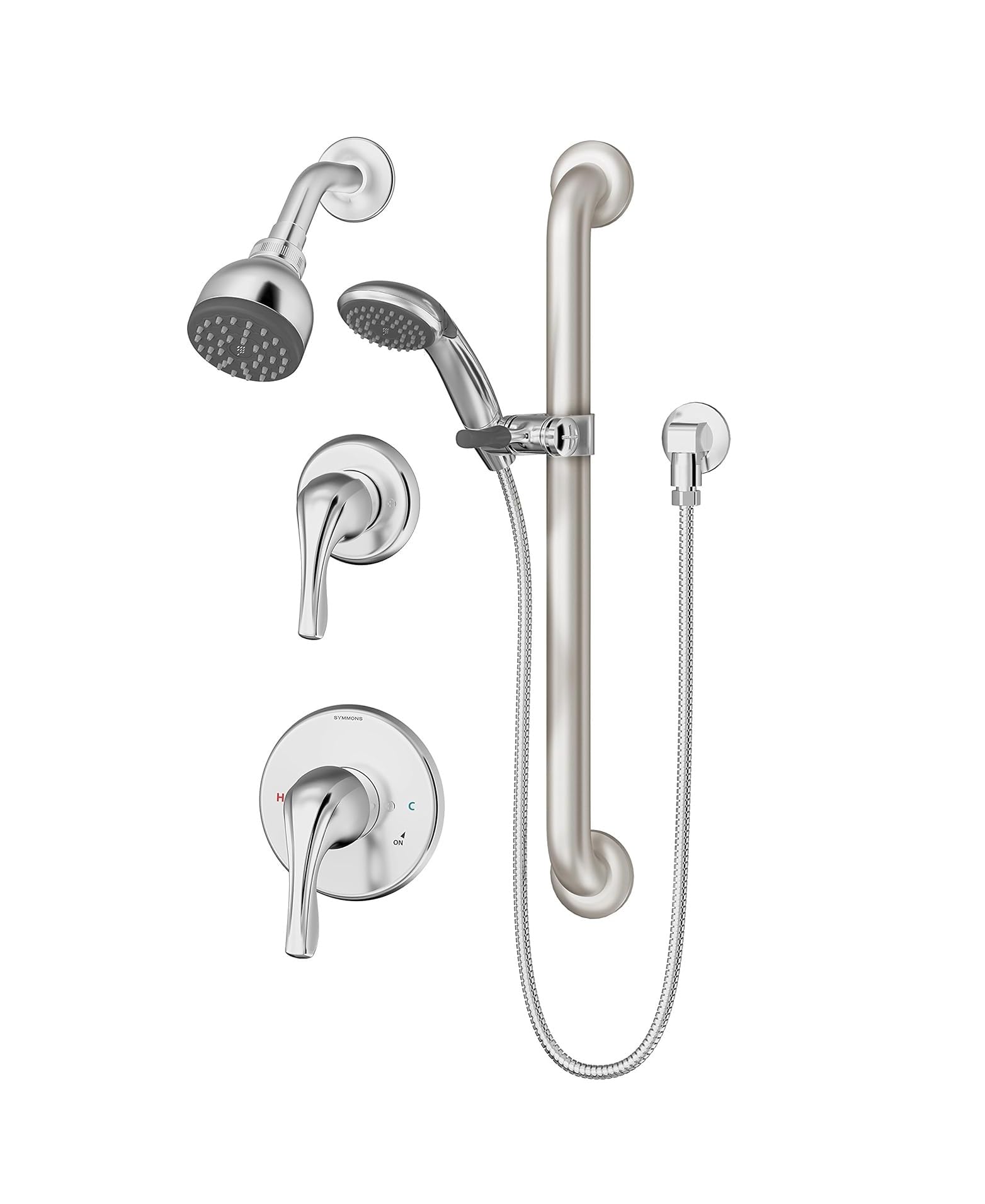 Symmons 9605PLRL1TRM Bathroom-Fixture-Hardware-Parts, Polished Chrome
