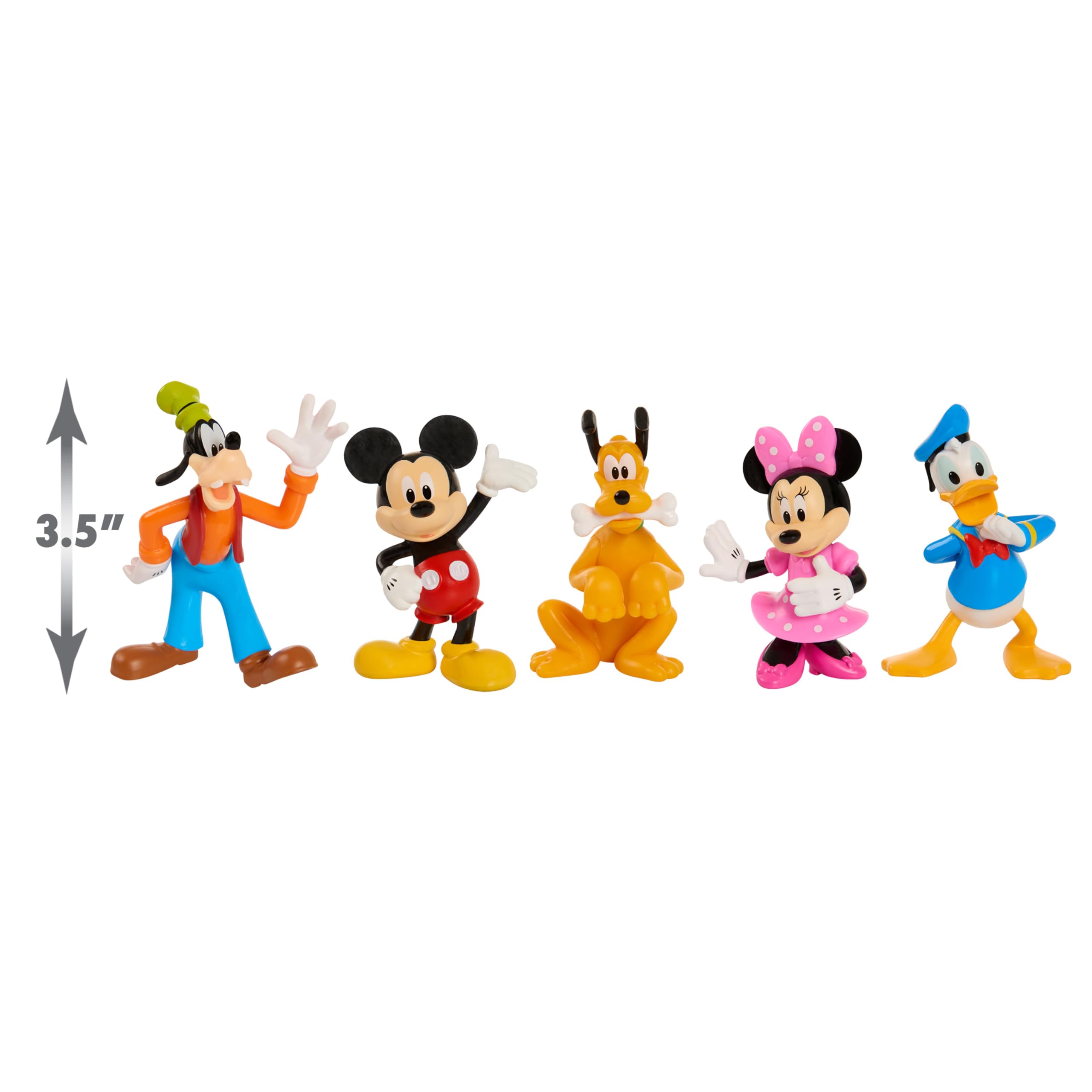 Mickey Mouse Collectible Figure Set, 5 Pack, Kids Toys for Ages 3 Up by Just Play