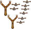 2Pcs Catapult Poo Slingshot with 10PCS Bullets - Funny Slingshot Ornament for Teen and Adults - Stress Relief and Shooter Game - Finger Flicker Flying - Great Easter Egg Filler